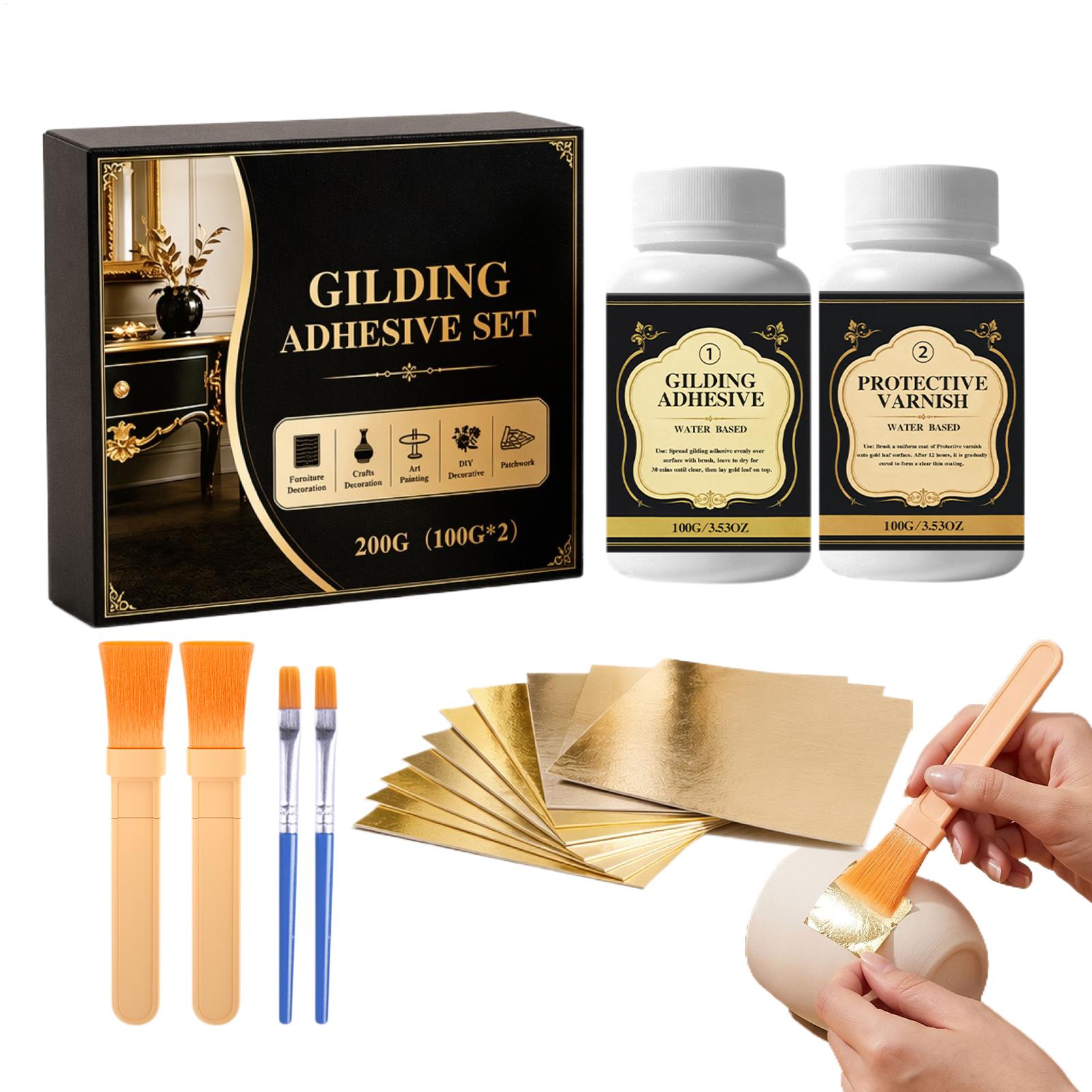 Art Craft Glue - 新しい金箔接着剤 水性 長持ち DIY 金箔工芸用 ゴールドリーフグルー