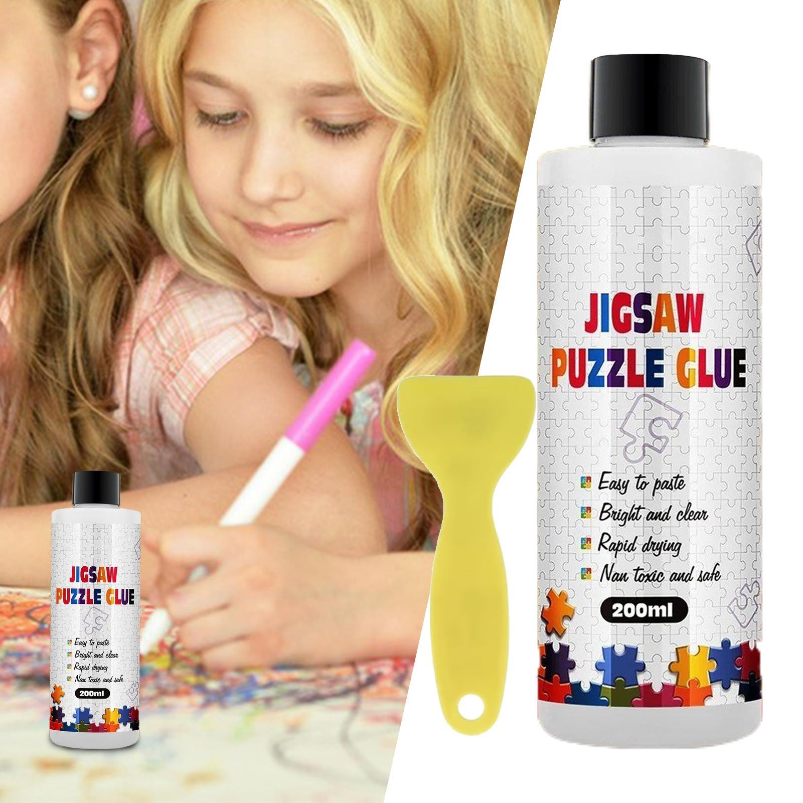 Art Craft Glue - パズル接着剤 特殊透明接着剤 絵画用 速乾性クリアシーラー アプリケーター付き ジグソー写真