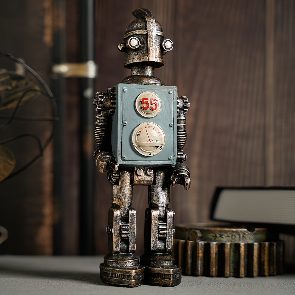Art Craft Robot - アメリカンインダストリアルヴィンテージ55スチームロボットオフィスデコレーションリビングルームレトロスタイルクラフトアート