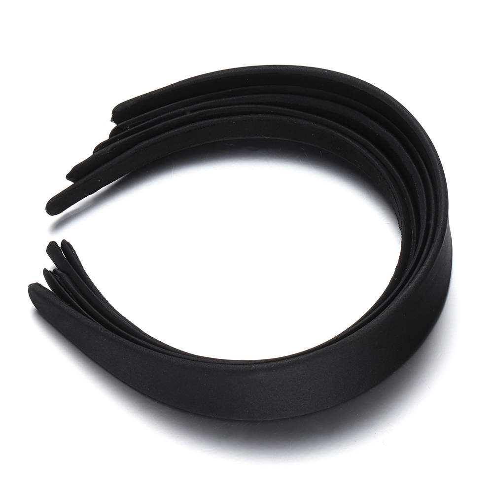 1pc 黒フルラップ布プラスチックヘッドバンド 1.5-4  - Art And Craft Hair のレビューと価格