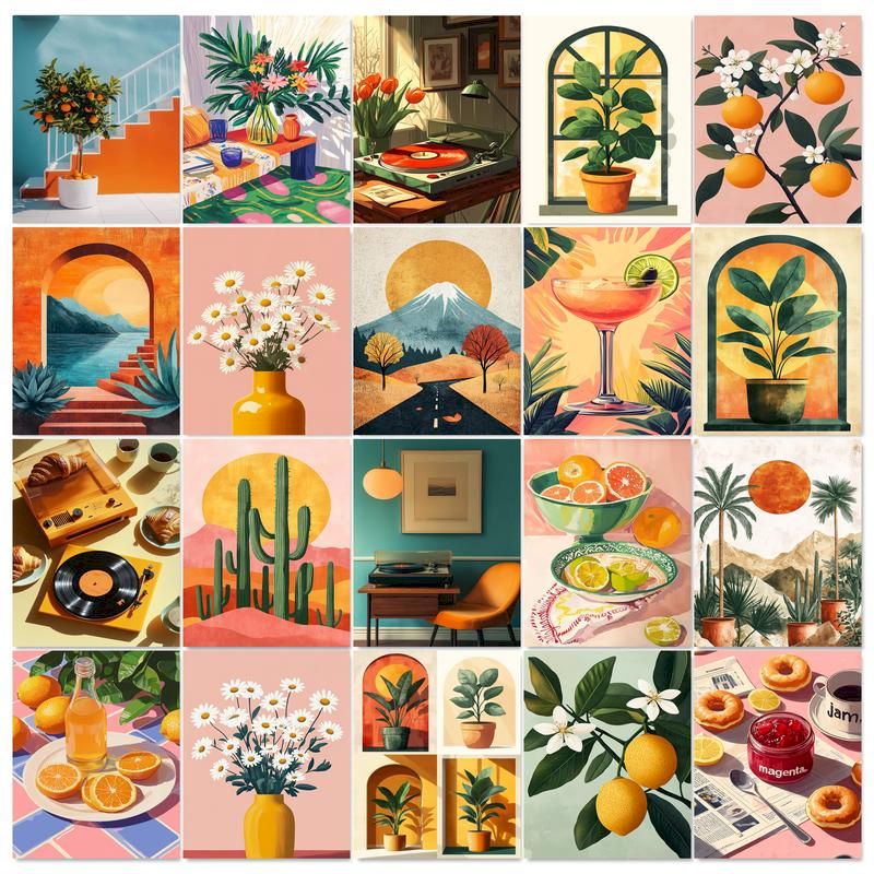 GATYZTORY フレーム DIY 数字で描く絵画 花 ア - Art Craft Painting のレビューと価格
