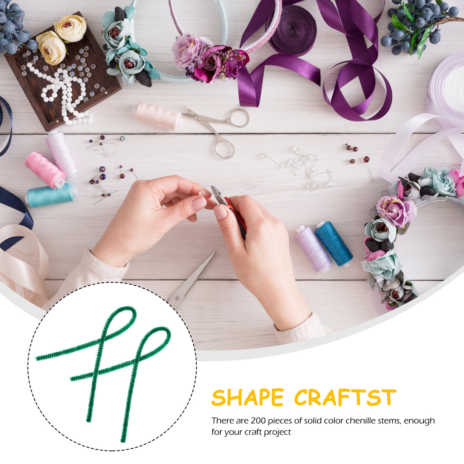 200個入り、カラフルなシュニール糸（柔軟性のあるパイプクリ - Art Craft For Kids のレビューと価格