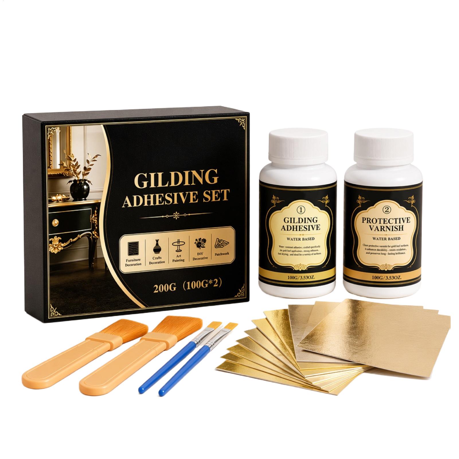 新しい金箔接着剤 水性 長持ち DIY 金箔工芸用 ゴールド - Art Craft Glue のレビューと価格