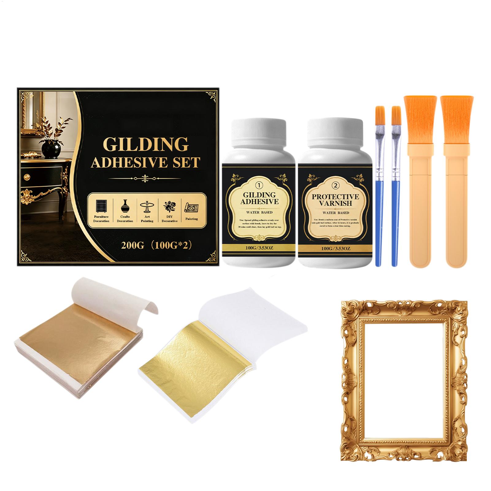 新しい金箔接着剤 水性 長持ち DIY 金箔工芸用 ゴールド - Art Craft Glue のレビューと価格