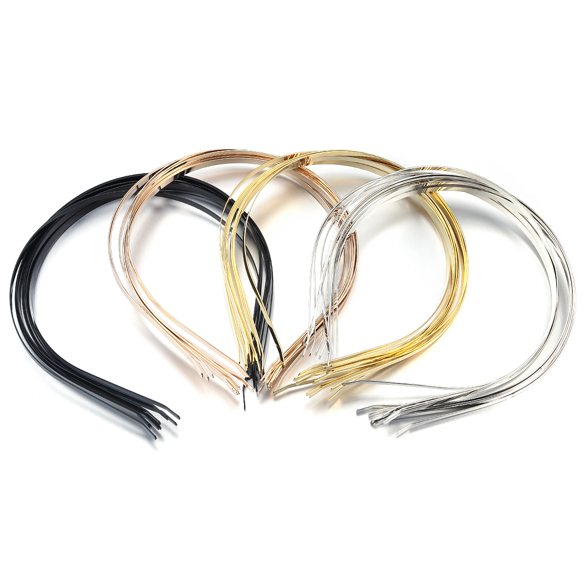 10個入り 11x14cm メタル製無地ヘッドバンド シンプ - Art And Craft Hair のレビューと価格