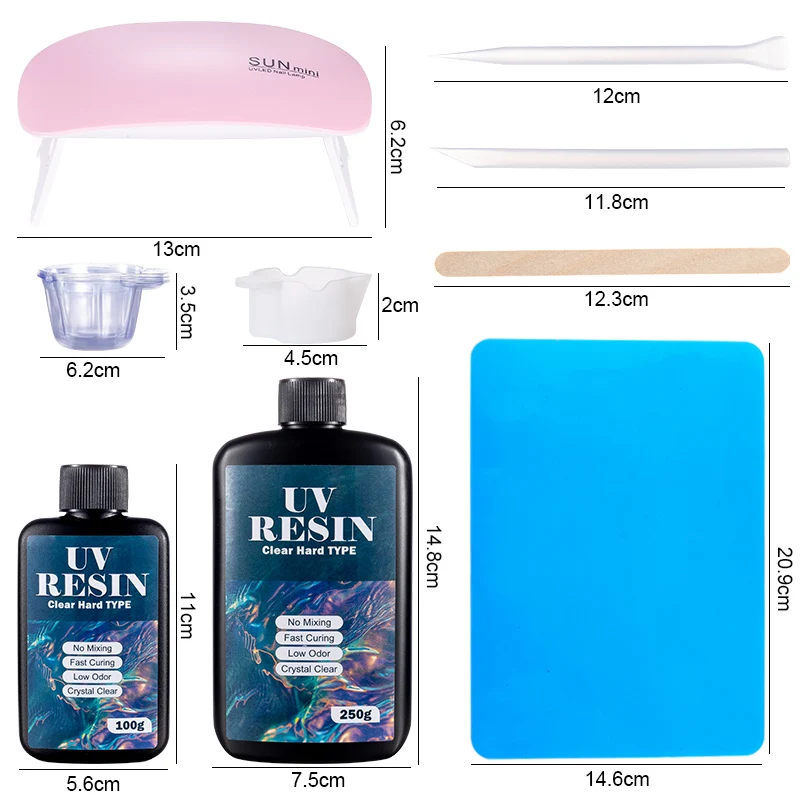 ハード UV 樹脂接着剤キット 高速硬化エポキシ樹脂 UV  - Art Craft Glue のレビューと価格