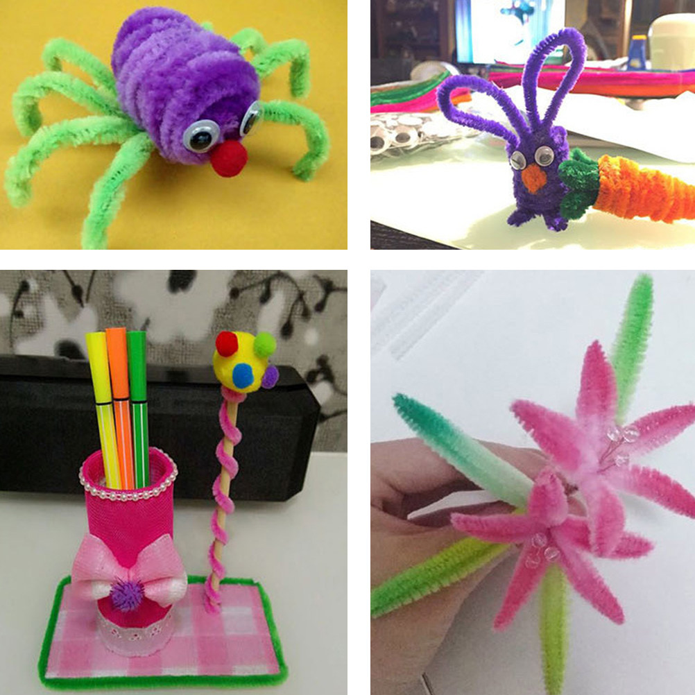 400本入りカラフルな曲げられるウールスティッククラフトキッ - Art Craft For Kindergarten のレビューと価格