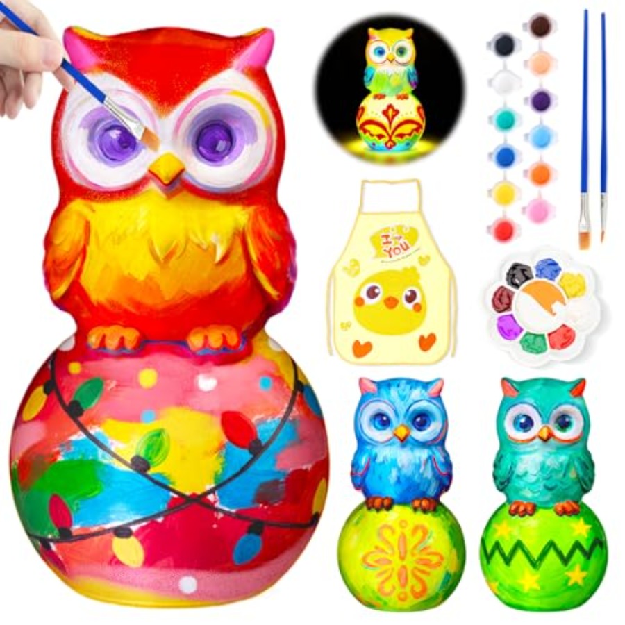 ペイントユアヨウンランプキット、8～12歳向けアート＆クラフ - Art Craft Painting のレビューと価格
