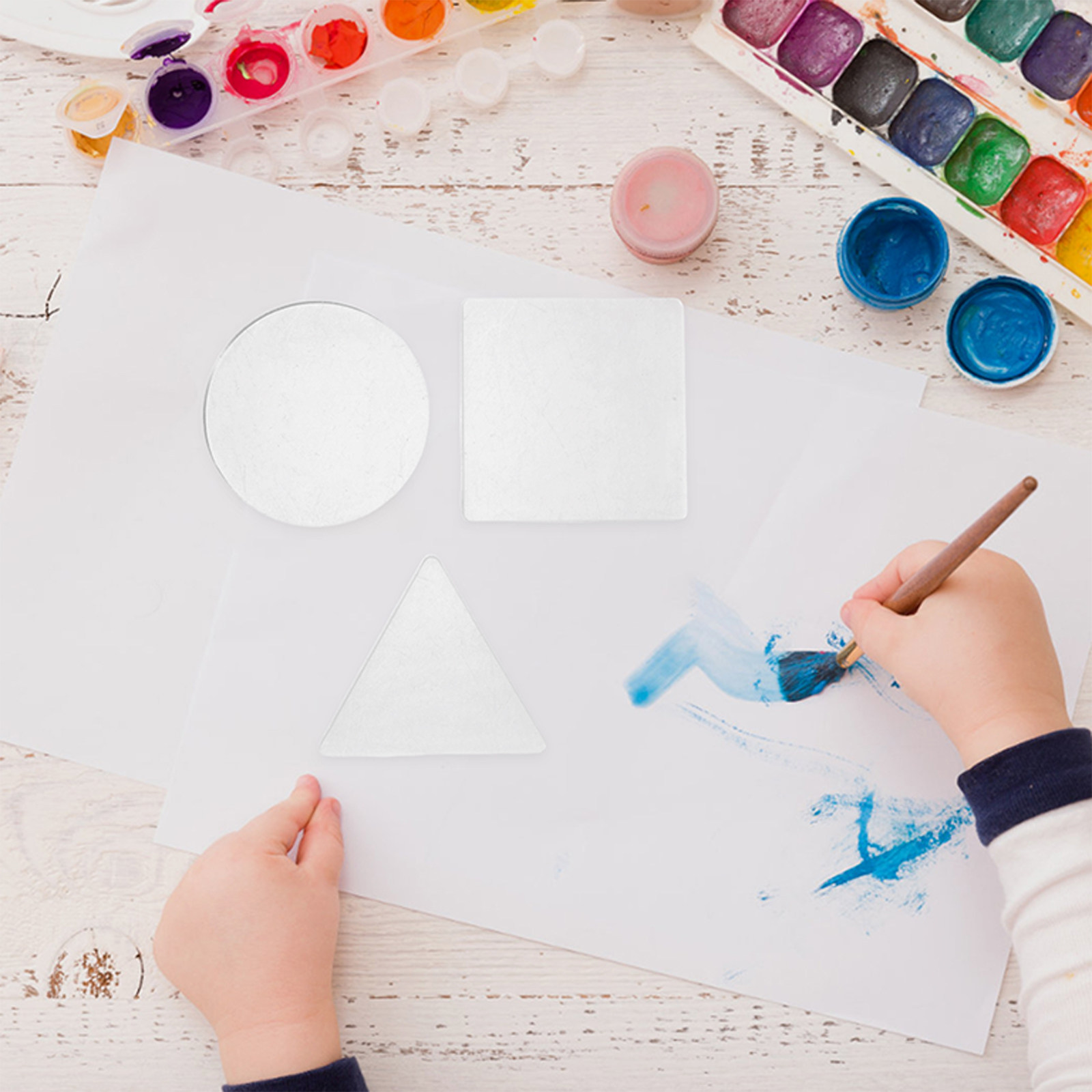 6枚セット ゲル印刷プレート 再利用可能な版画パッド 三角形 - Art Craft Tools のレビューと価格