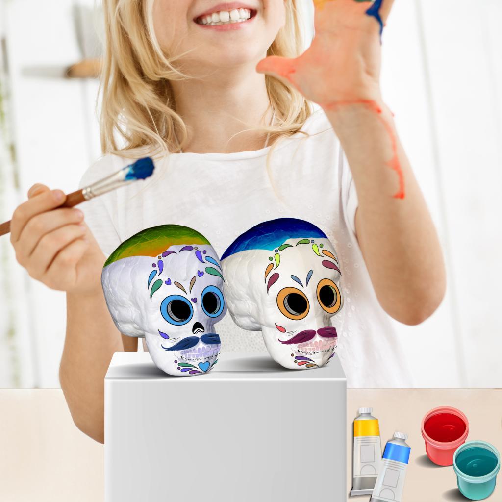 成形可能なクラフトフォーム スカル型 ポリスチレンフォーム  - Art Craft For Kindergarten のレビューと価格