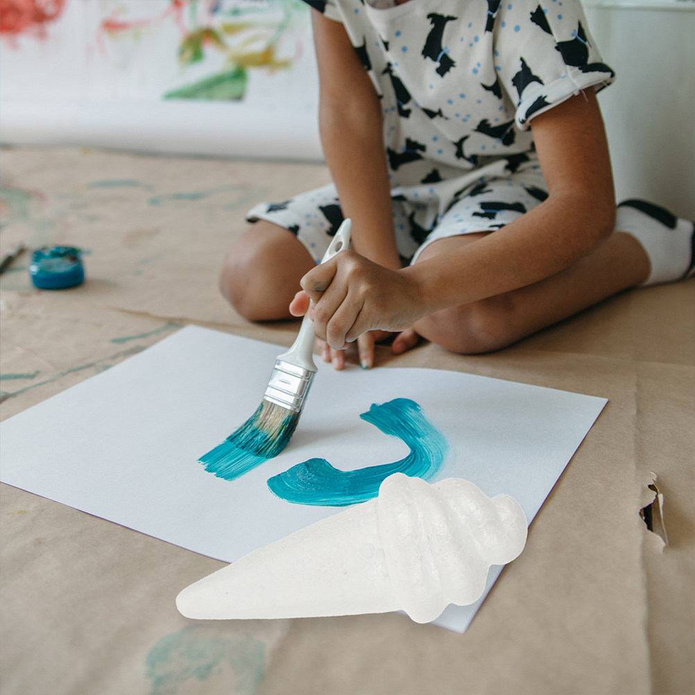 8個入り未完成アイスクリームフォームモデル、柔らかく滑らかな - Art Craft For Kids のレビューと価格