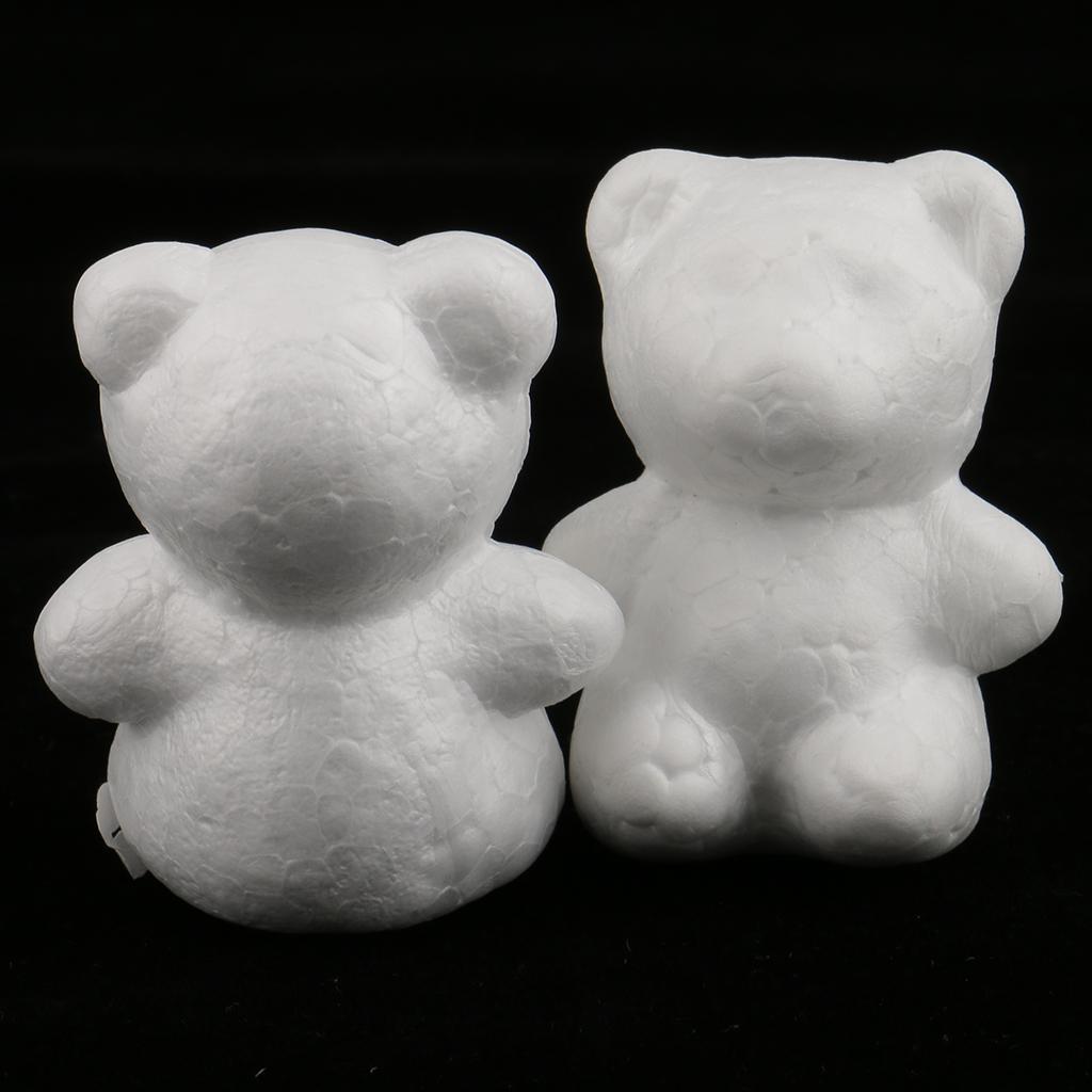 発泡スチロール製のクマのオーナメント、塗装済みクラフトセット - Art Craft For Kids のレビューと価格
