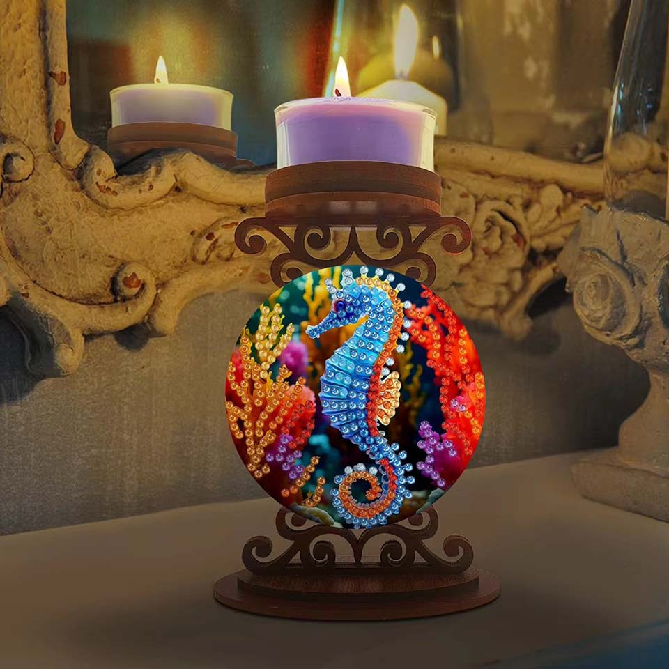 海馬の形をしたキャンドルホルダー。ハロウィーンのプレゼントに - Art Craft Painting のレビューと価格