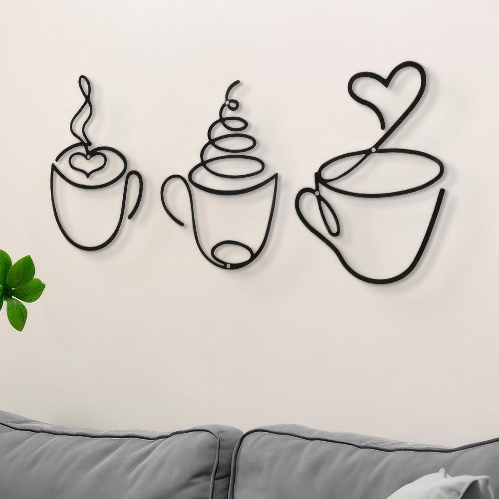 3ピースクリエイティブコーヒーウォールハンギングセット、カフ - Art Craft Cafe のレビューと価格